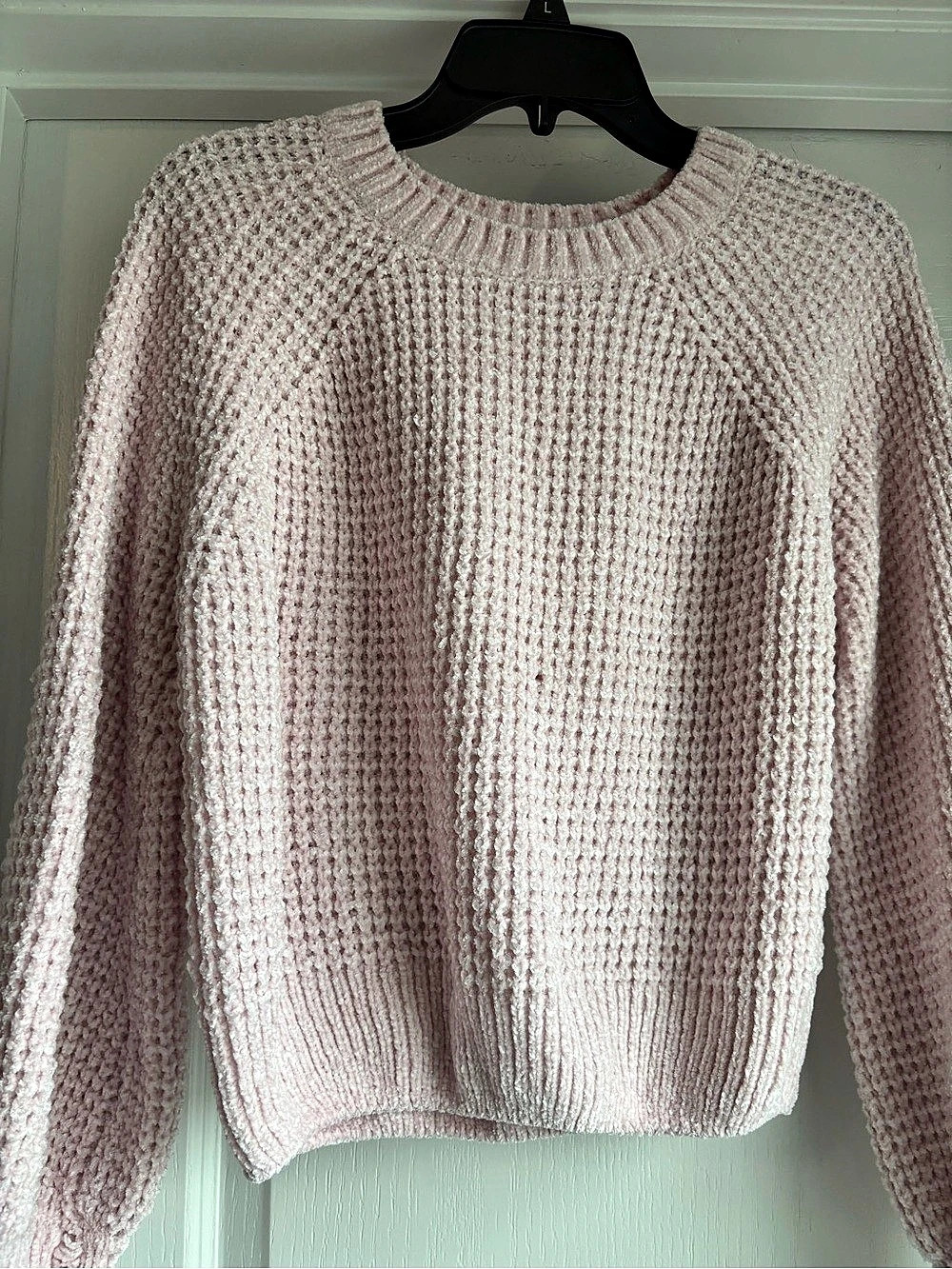 Altara State Women's Knit Crewneck Sweater in Pink Size Large